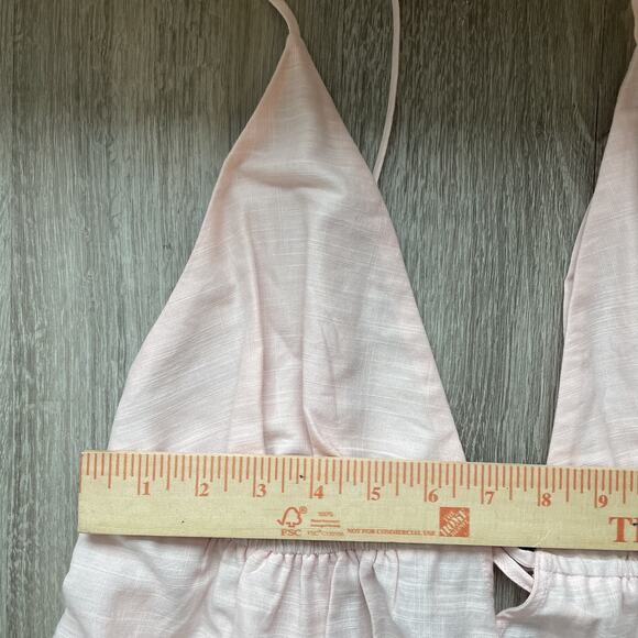 Anthropologie Women's Tiered Maxi Dress Boho Colorblock Halter Cottagecore M - Picture 7 of 10